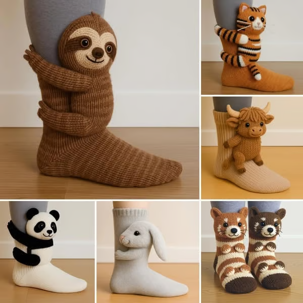 🔥HOT SALE🦥3D Animal Socks🧦